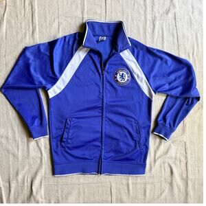 Rhinox Chelsea FC Official Soccer Track Jacket Men's Size Medium Blue White Zip